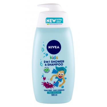 Nivea Kids 2In1 Shower & Shampoo  500Ml   Magic Apple Scent K (Gel Douche)