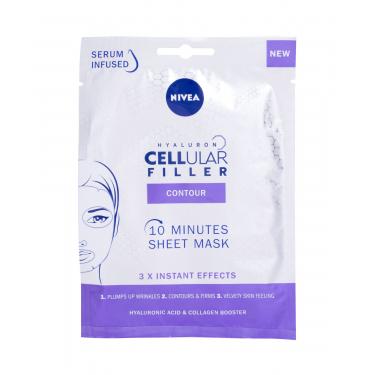 Nivea Hyaluron Cellular Filler 10 Minutes Sheet Mask  1Pc    Pour Femme (Masque)