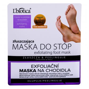 L'Biotica Foot Mask Exfoliating  1Pc    Pour Femme (Masque De Pied)
