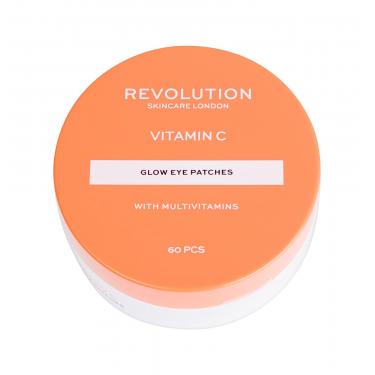 Revolution Skincare Vitamin C Glow Eye Patches  60Pc    Pour Femme (Masque Pour Les Yeux)
