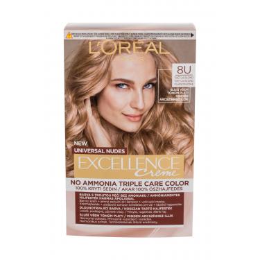 L'Oréal Paris Excellence Creme Triple Protection  48Ml 8U Light Blonde   Pour Femme (Couleur De Cheveux)