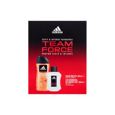 Adidas Team Force  100Ml Edt 100 Ml + Shower Gel 250 Ml Pour Homme  Shower Gel(Eau De Toilette)  